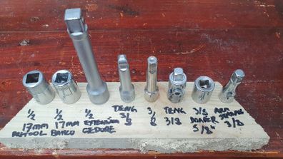 Various sockets, extensions BAHCO TENG TOOLS GEDORE