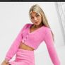 bershka fluffy pink skirt Image 2