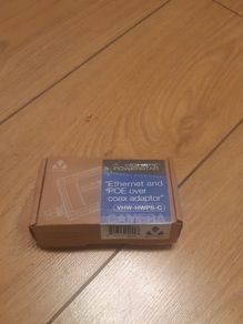 Ethernet and POE over coax adapter.  VHW-HWPS-C