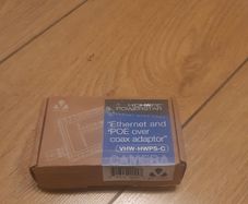 Ethernet and POE over coax adapter.  VHW-HWPS-C