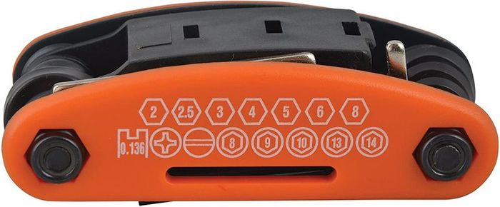 Bicycle Tool Set with 17 Different Tools, Multi-Colour