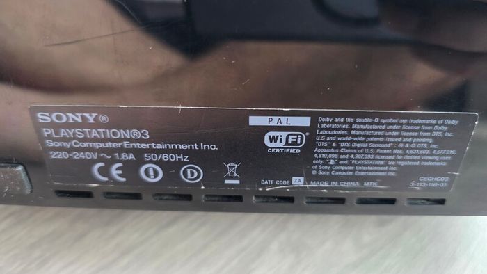 PS3 CECHC03 backward compatible