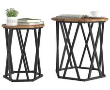 Coffee Table 2 pcs Old wood 50 x 50 x 50 cm