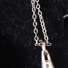 Silver pendant tear drop hallmarked 925