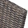 Dining Chairs 4 pcs Brown Kubu Rattan and Mango Wood Image 6