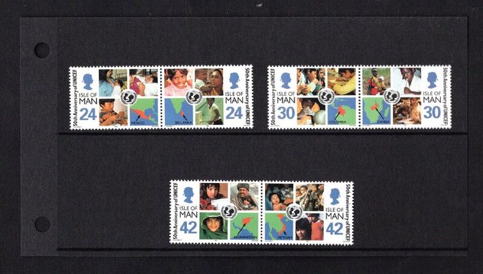 1996 Isle of Man 50th Anniversary of UNICEF Commemorative Stamps Presentation Pack