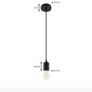 Black Pedant lights x 2 Image 2