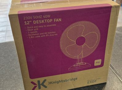 Deskfan 12" - 40W NEW
