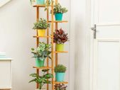 BRAND NEW 7 Layers Bamboo Flower Stand Pots Tray Plant Shelves