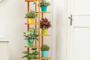 BRAND NEW 7 Layers Bamboo Flower Stand Pots Tray Plant Shelves