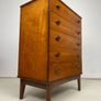 Vintage Teak Tallboy Chest of Drawers Image 4