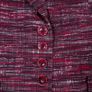 Marks & Spencer Pink Red Textured Tweed Button-Up Tailored Slim Fit Blazer 10UK/38EU Image 2