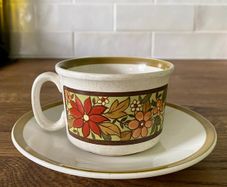Rare Vintage 60s Lord Nelson Pottery Teacup & Saucer