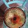 Mid-Century Italian Amber Glass Balloon Vase Image 7