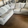 Grey corner sofa couch set Image 3