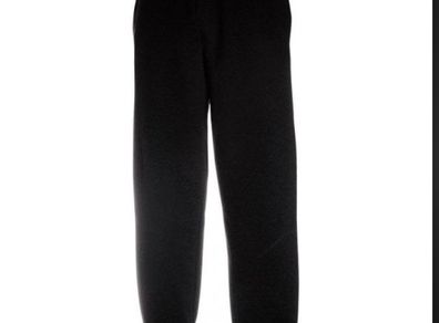 Brand new black Fruit of the loom loose fit cuffed unisex joggers size L Postage included