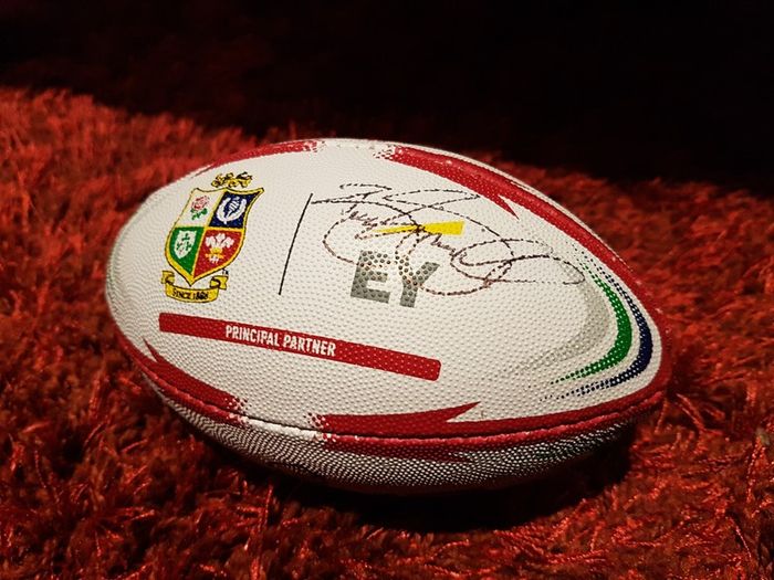 Original rare Brian O driscoll small palmsize collectable rugby ball
