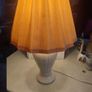 VINTAGE  CERAMIC table LAMP with shade in working order. Image 5