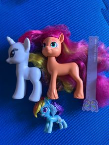 Three genuine My little pony figures