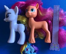 Three genuine My little pony figures