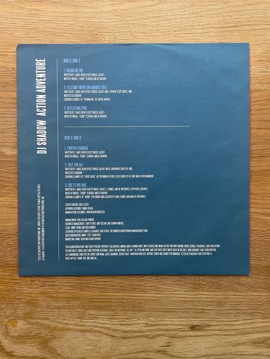 DJ Shadow - Action Adventure - 2 x 12" Vinyl LP - 2023 Mass Appeal Records