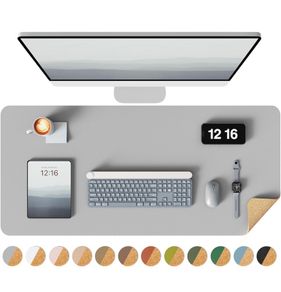 Brand new Desk Mat 90x43cm Grey Leather