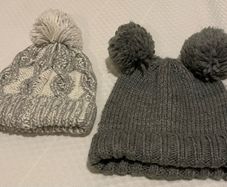 2 Knitted Beanies