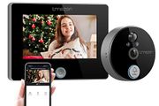 Smart Home Office Business Peephole Doorbell Camera Wifi 4.3 Inch Video Door Bell Intercom With 720P 140 Camera Night PIR Tuya APP