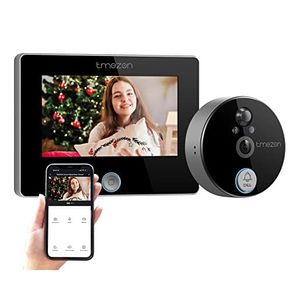 Smart Home Office Business Peephole Doorbell Camera Wifi 4.3 Inch Video Door Bell Intercom With 720P 140 Camera Night PIR Tuya APP