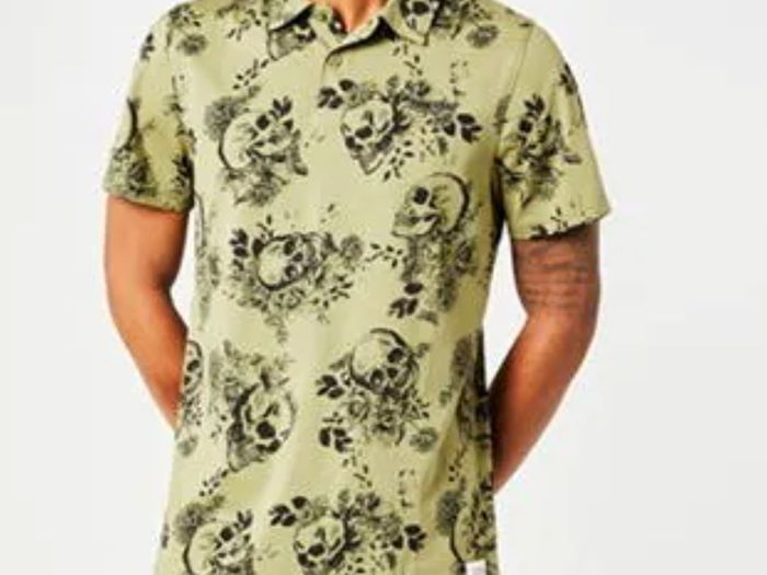 Firetrap Mens Printed Polo Shirt , size M