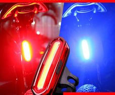 Rechargeable Water Resistant Night Riding 6 Modes Warning Light