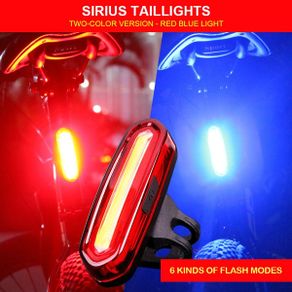 Rechargeable Water Resistant Night Riding 6 Modes Warning Light