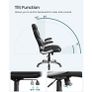 Executive chair Office chair, ergonomic swivel chair, with folding armrests, nylon star base Image 2