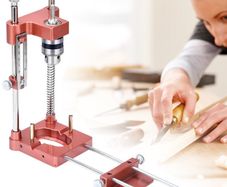 BRAND NEW Alloy Steel Woodworking Drill Locator Mini Bench Drilling Locator