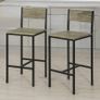 Bar Chairs set of 2  stools with back Image 6