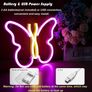 Butterfly Neon Signs Lights for Bedroom Wall Decor, USB or Battery LED Neon Night Light Wall Decoration, Aesthetic Room Decor for Girls, Kids, Living Room, Bar, Dorm, Men Cave (MULTIPLE COLOURS) Image 7