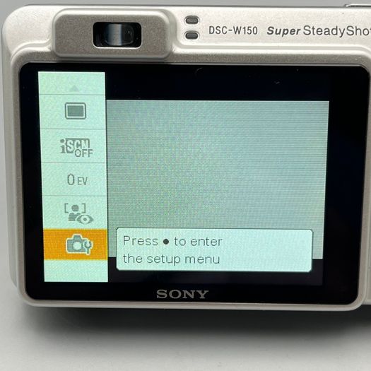 Sony DSC-W150 8.1MP Digital Camera Silver Tested - Full Kit