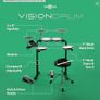 VISIONDRUM Electronic Drum Kit with Stool and Headphones Image 5