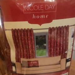Beautiful Nicole Day curtains 66 x 90.Never been used. Still in original packaging.