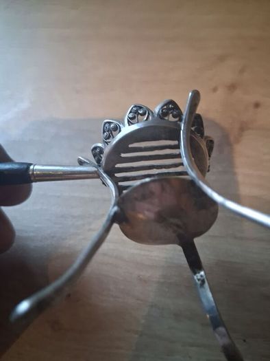 19th Century Sterling Silver Minature Tripod