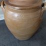 Antique French stoneware glazed pot with lid 40L Image 8