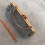 clutch bag new turquoise and gold Image 2