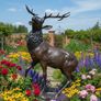 7 Feet Bronze Deer Sculpture Image 2