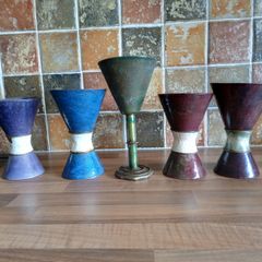 Antique collectables 5 cups, tray