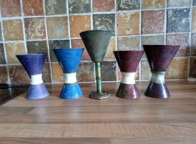 Antique collectables 5 cups, tray