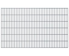 2D Garden Fence Panel 2.008x1.23 m  Grey