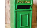 Post Box Small Cast Iron Green Insert H381