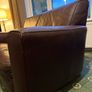 Natuzzi full grain leather 2 seater sofa Image 4