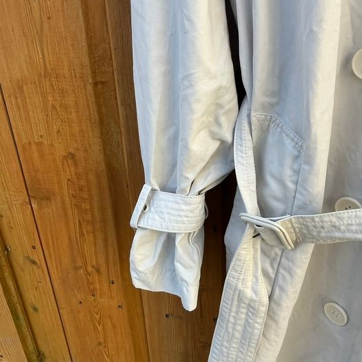 Zara Women's beige neutral long midi maxi Trench Coat belt / Size S oversized