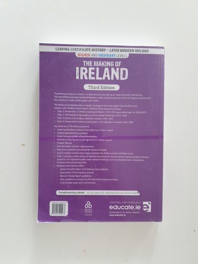 The making of Ireland 3rd edition. Higher & ordinary level history